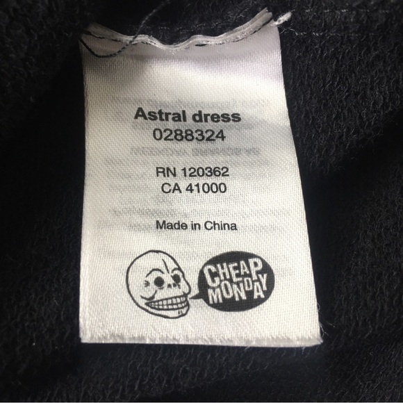 Cheap Monday Stockholm Astral Cutout Knit Dress Black Large - Picture 6 of 8